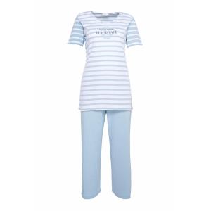 01834-ah8-kortarmad-pyjamas-for-kvinnor-armor-lux-vit-bla-gra