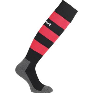 100610007-strumpor-uhlsport-team-pro-essential-stripe-svart-rod