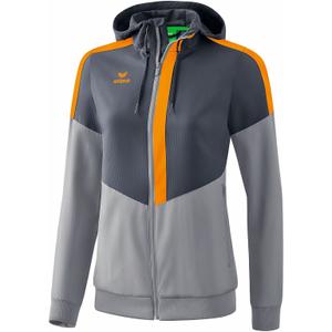 1032015-jacka-med-huva-for-kvinnor-erima-tracktop-squad-morkgra-ljusgra-orange