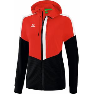 1032056-jacka-med-huva-for-kvinnor-erima-training-rod-svart-vit