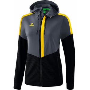 1032060-jacka-med-huva-for-kvinnor-erima-training-morkgra-svart-gul