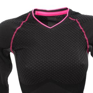 1295400-t-shirt-med-v-ringning-for-kvinnor-damart-activbody-3-svart