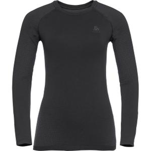 196191-60212-dam-t-shirt-l-s-odlo-performance-warm-ec-svart-gra