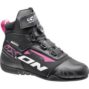 508112005-1019-motorcykeltranare-for-kvinnor-ixon-ranker-waterproof-svart-vit-fushia