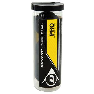 700110-uppsattning-med-3-squashbollar-dunlop-db-pro-svart-tu