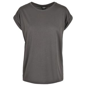 tb771-02457-u-t-shirt-for-kvinnor-urban-classics-extended-shoulder-grandes-tailles-svart