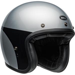 8009207001-jet-motorcykelhjalm-bell-custom-500-chassi-glansande-silver-svart