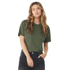 be6482-militarygreen-kort-t-shirt-for-kvinnor-bella-canvas-militargron
