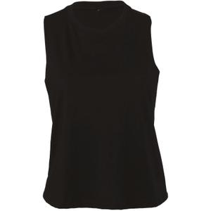 be6682-solidblackblend-crop-top-for-kvinnor-bella-canvas-solid-svart-blandning