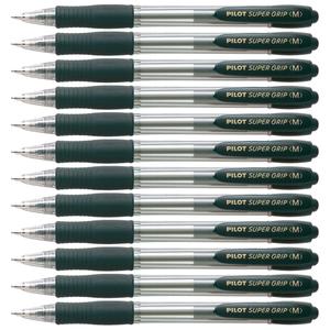 041199-forpackning-med-12-kulspetspennor-bic-pilot-super-grip-svart-tu