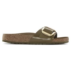 1024141-mules-f-r-kvinnor-birkenstock-madrid-big-buckle-natural-leather-patent-hogblank-lera-gron