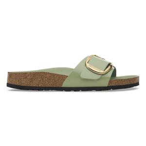 1028609-1028738-sandaler-for-kvinnor-birkenstock-madrid-big-buckle-natural-leather-patent-gront-te-med-hog-glans