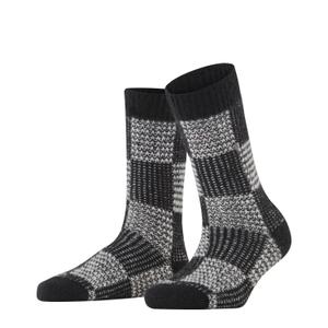 27181-3000-kvinnor-stovelstrumpor-burlington-charming-checks-svart-36-41