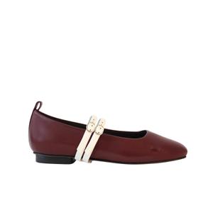 9624807670051-ballerinaskor-med-smala-remmar-for-kvinnor-camia-swap-burgundy-offwhite