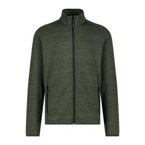 30e9707-22es-fleece-med-dragkedja-cmp-oil-green-mel-nero