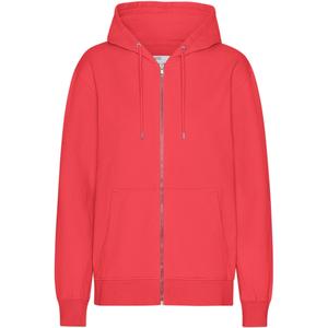 cs1007-redtangerine-sweatshirt-med-huva-och-dragkedja-colorful-standard-classic-organic-red-tangerine-rod-mandarin