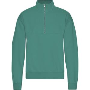 cs1014-pinegreen-sweatshirt-med-1-4-dragkedja-colorful-standard-organic-pine-green-tallgron