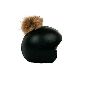 ccebbp-skydd-for-cykelhjalm-coolcasc-exclusive-black-brown-pon-pon-svart-brun-tu