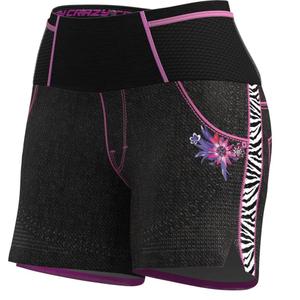 s25015197d-00-01ze-shorts-for-kvinnor-crazy-lightning-svart-zebra