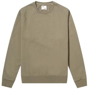cs1005-dustyolive-sweatshirt-med-rund-halsringning-colorful-standard-classic-organic-dusty-olive-dammig-oliv