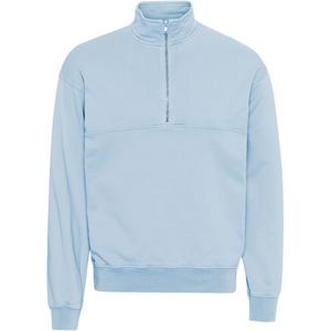 cs1014-polarblue-sweatshirt-med-1-4-dragkedja-colorful-standard-organic-polar-blue-polarbla