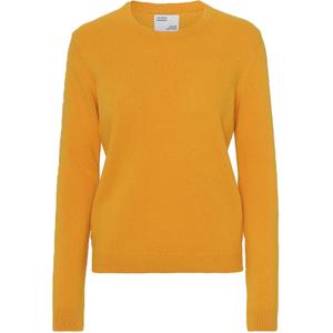 cs5087-burnedyellow-jumper-med-rund-halsringning-i-ull-for-kvinnor-colorful-standard-classic-merino-burned-yellow-brand-gul