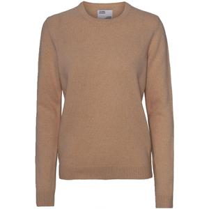 cs5087-saharacamel-jumper-med-rund-halsringning-i-ull-for-kvinnor-colorful-standard-classic-merino-sahara-camel-saharakamel