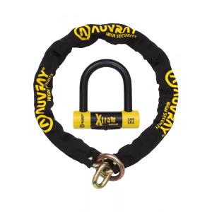 cxtrm120lauv-stoldskyddssats-med-lasso-och-kedja-auvray-xtrem-medium-svart-gul-13-5-mm-x-18-mm