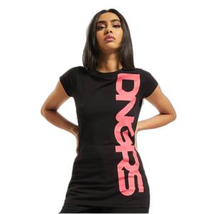 dlts3022-03973-t-shirt-for-kvinnor-dangerous-dngrs-classic-svart-rosa