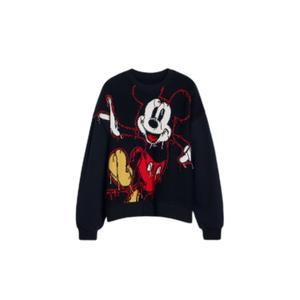 25wwsk14-2000-sweatshirt-for-kvinnor-desigual-hello-mickey-negro