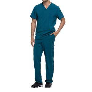 dke645-caribbeanblue-t-shirt-med-v-ringning-dickies-medical-karibisk-bla-bleu