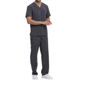 dke645-pewter-t-shirt-med-v-ringning-dickies-medical-tenn-gra