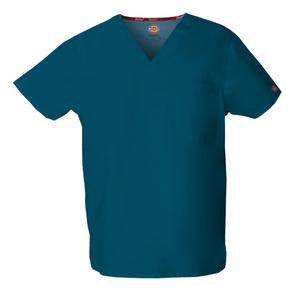 dke83706-caribbeanblue-t-shirt-med-v-ringning-dickies-medical-karibisk-bla-bla