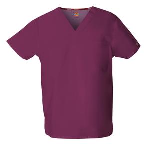 dke83706-wine-t-shirt-med-v-ringning-dickies-medical-vin