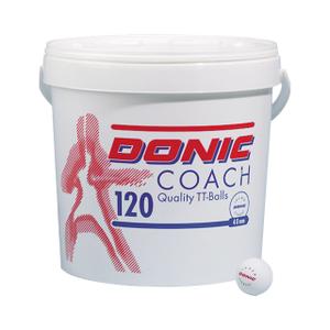 550222220-hink-med-120-bordtennisbollar-donic-coach-p40-40-mm-vit-tu