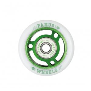 fw45-forpackning-med-8-rullhjul-famus-wheels-92a-gron-56-mm-92a