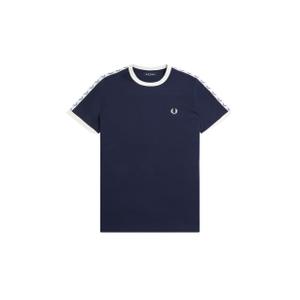 fpm4620-266-t-shirt-med-kontrastfargad-kant-och-band-fred-perry-266-kolatomer-bla