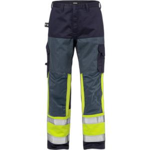 125942-171-hog-synlighet-arbetsbyxor-klass-1-fristads-2587-flam-jaune-haute-visibilite-bleu-marine