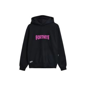 23d09hoo01blk-sweatshirt-med-huva-fulllife-fortnite-fluffy-obsidian-svart