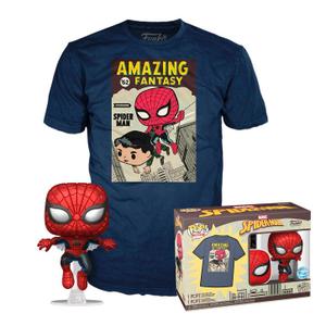 889698779463-set-med-t-shirt-och-figur-funko-spiderman-comic-cover-mangfargad