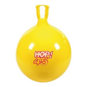 d3097-fjader-och-studsboll-gymnic-hop-gul-45-cm