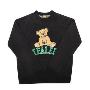 hoodie-teddy-tartan-black-sweatshirt-med-huva-tealer-teddy-tartan-svart
