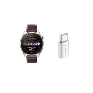kt00491-uppkopplad-klocka-med-5v2a-typ-c-adapter-huawei-watch-pro-classic-brun-tu