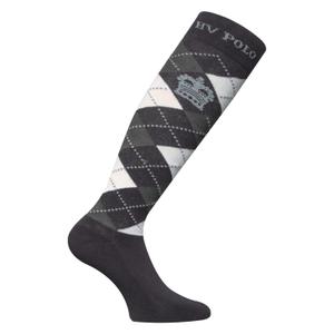 0205093013-7554-ridstrumpor-for-kvinnor-hv-polo-argyle-charcoal-m-grey-m-soft-blue