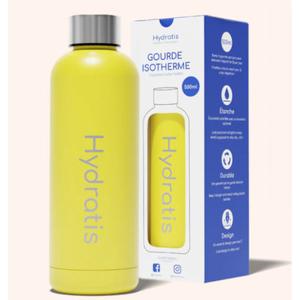 hydra-gourde-jn-isotermisk-flaska-hydratis-gul-500-ml