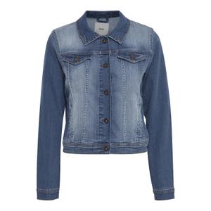 20111235-19037-jeansjacka-for-kvinnor-ichi-stampe-medium-bla-tvatt