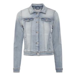 20111235-19078-jeansjacka-for-kvinnor-ichi-stampe-washed-light-blue