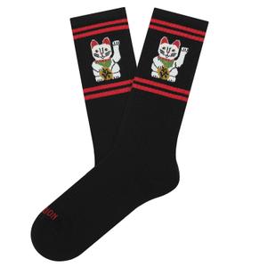 jl0108-black-strumpor-jimmy-lion-athletic-lucky-cat-svart