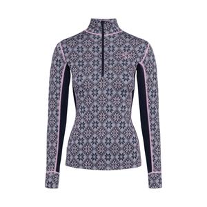 622691-roy-langarmad-understallstroja-med-1-4-zip-for-dam-kari-traa-rose-mork-marinbla