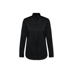pk507-black-langarmad-twillskjorta-for-kvinnor-kariban-premium-svart